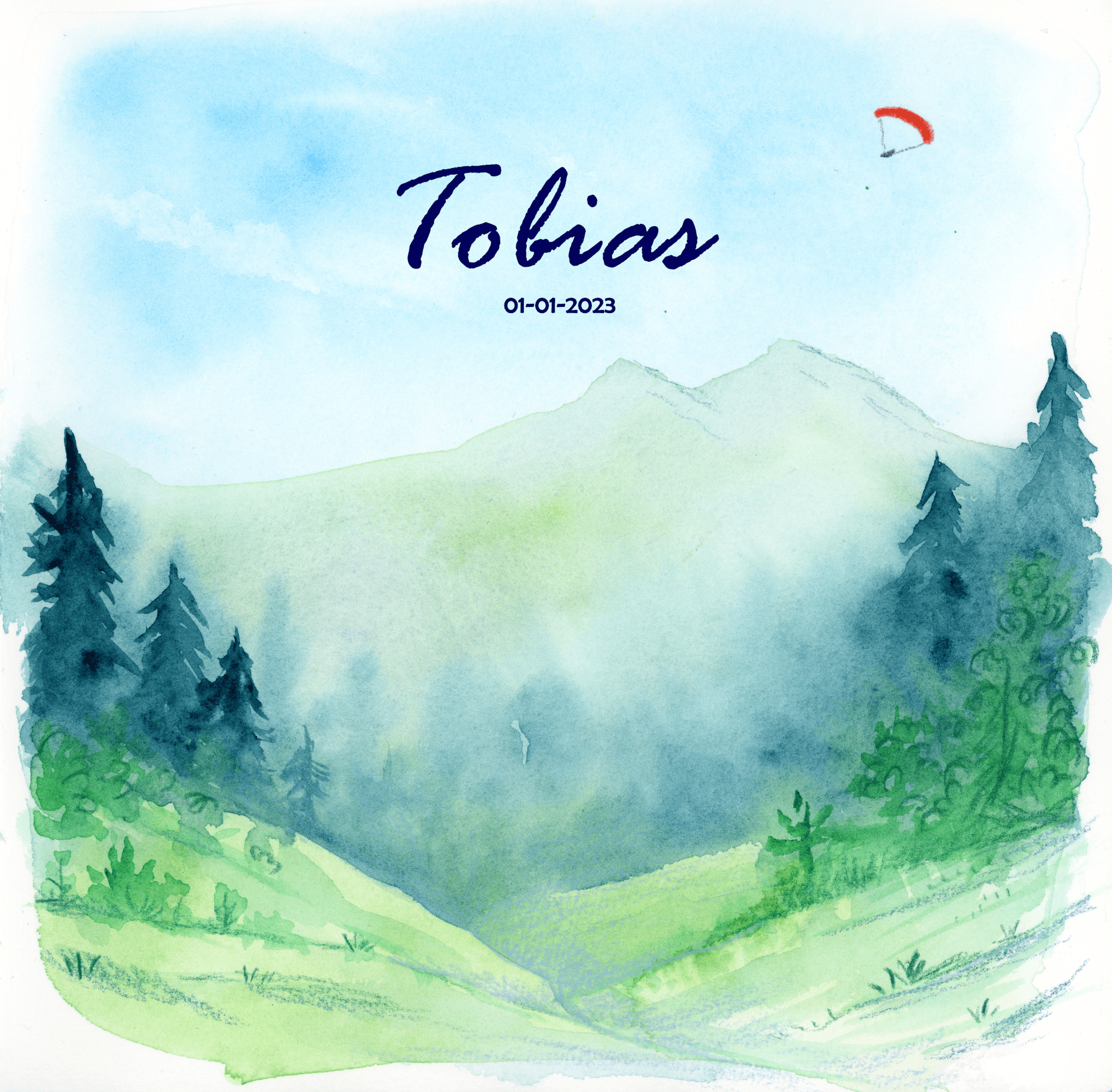 voorbeeld geboortekaartje